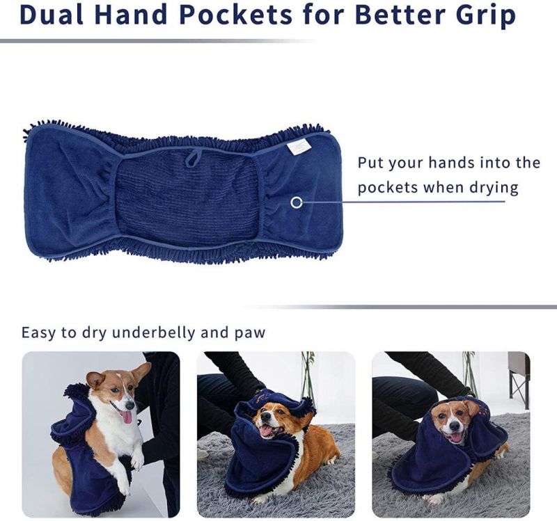 Super Absorbent Pet Towel for Dog and Cat Bath