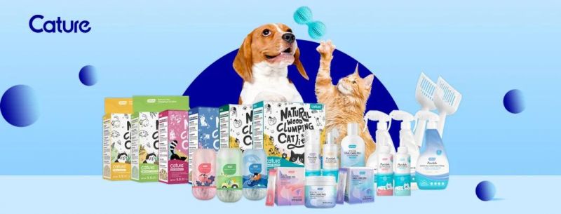 Cature Natural Degradable and Flushable Tofu Cat Litter of High Performance of Odor Control and Easy Scooping up