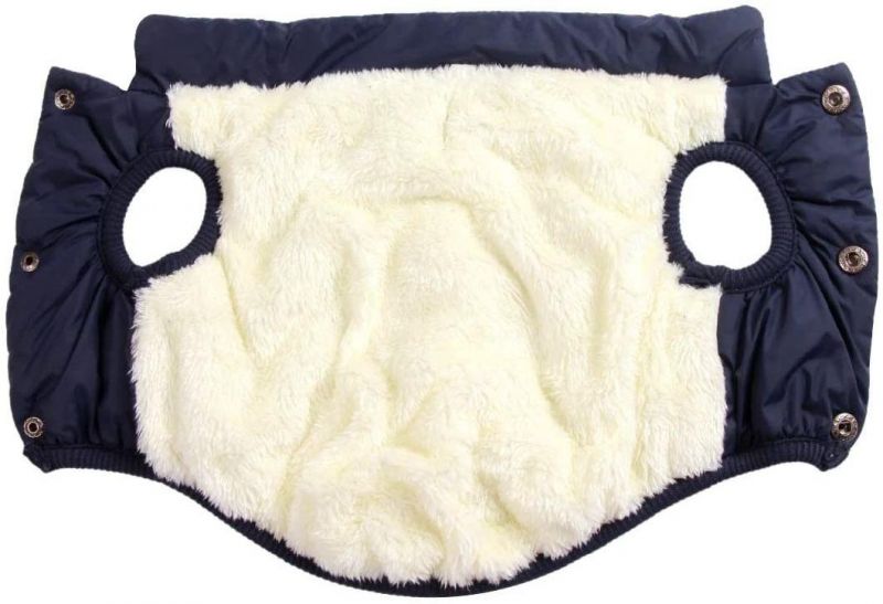 2 Layers Fleece Lined Warm Dog Jacket for Puppy