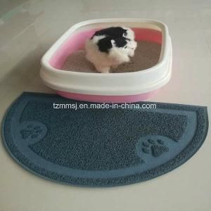 Half Circle Pet Toilet Mat Cat Feeding Pad