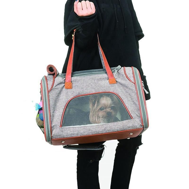Foldable Breathable Dog Transport Carrier Soft Kennel Pet Travel Carrying Bag