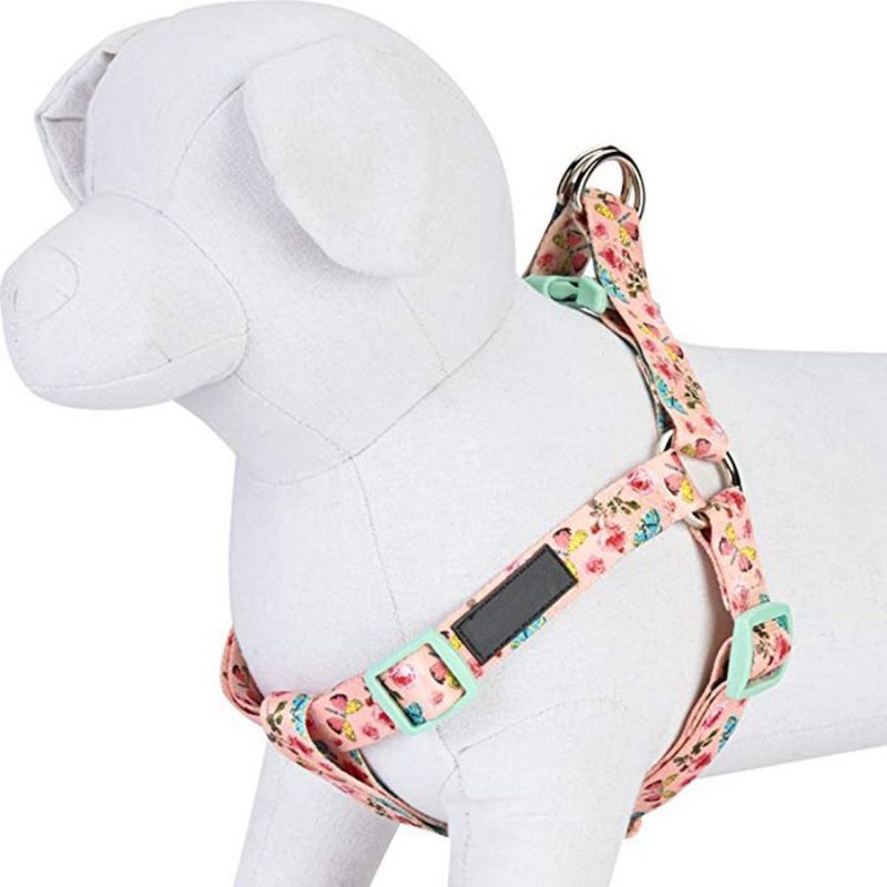 Colorful Ribbon Belt Rich Printing Adjustable Length Dog Harness