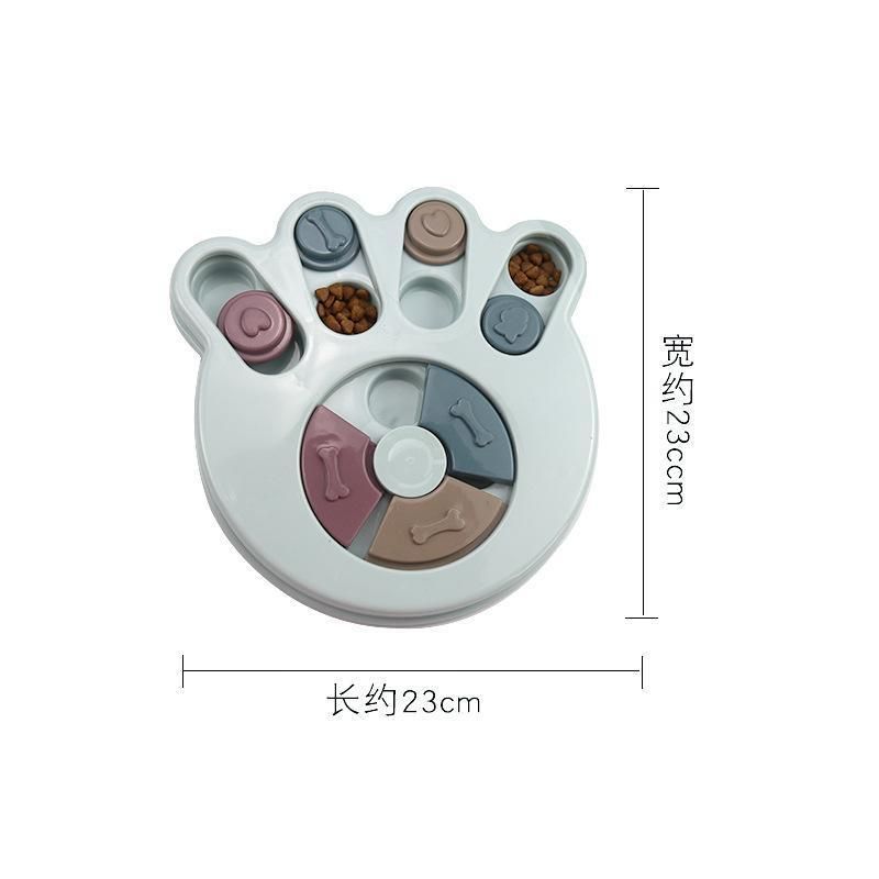 Pet Round Dog Food and Drink Training Interactive Treat Puzzle Dog Toy Easy Puppy Smart Dog Puzzle Feeder