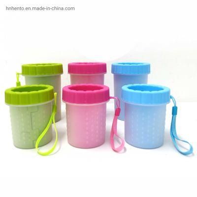 Custom Logo Outdoor Dirty Dogs Travel Portable Washing Cup Foot Pet Washer Cat Dog Paw Cleaner for Dogs