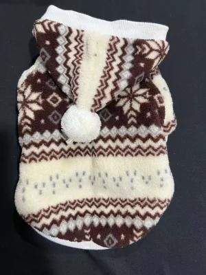 Dog Clothes Hoodie Printing Fleece Dog Clothing