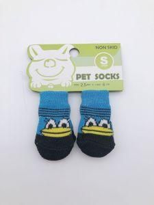 Pet Socks Dog Socks Cat Socks Fashion 4PCS Dogs Accessories Anti Slip Bottom Pet Products Knits Socks