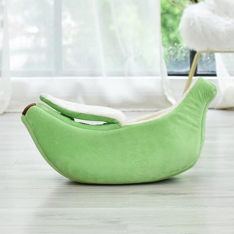 Colorful Banana Sofa Bed Cat Pet House Beds