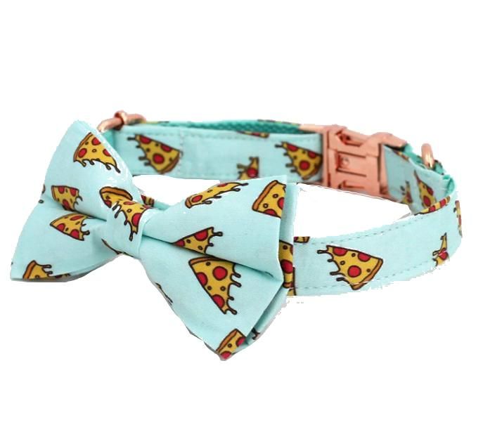 OEM Free Sample Custom Logo Dog Collar Witn Bowtie Dog Leash Pet Bandana
