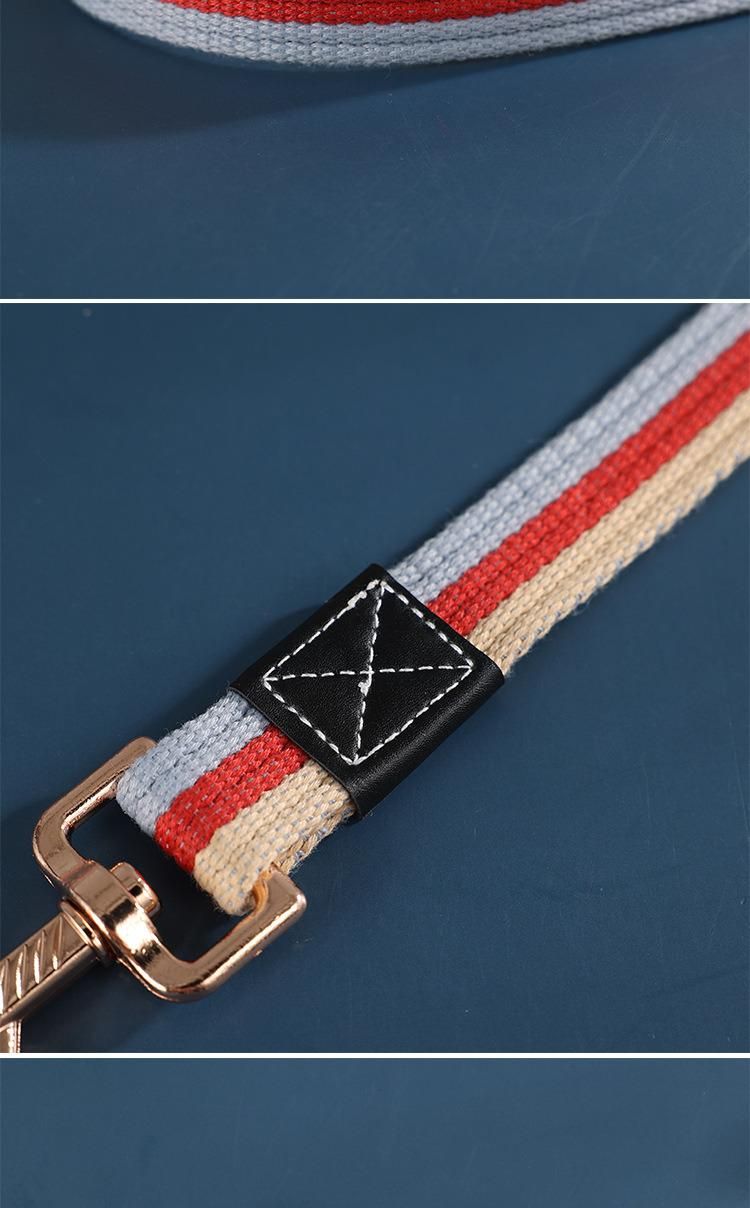 Pet Leash Cotton Multi Color Optional Custom Pet Dog Leash Dog Harness Custom Logo