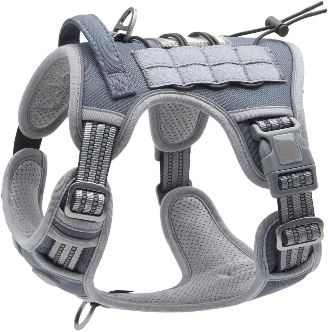 No-Pull Dog Harness for Medium Large Dogs Pet Vest with Vertical Handle Adjustable Reflective Straps