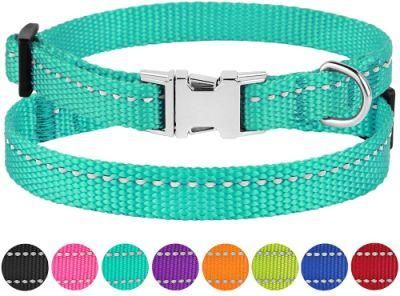 Reflective Dog Collar Nylon Durable Pet Collars for Medium Large Dogs