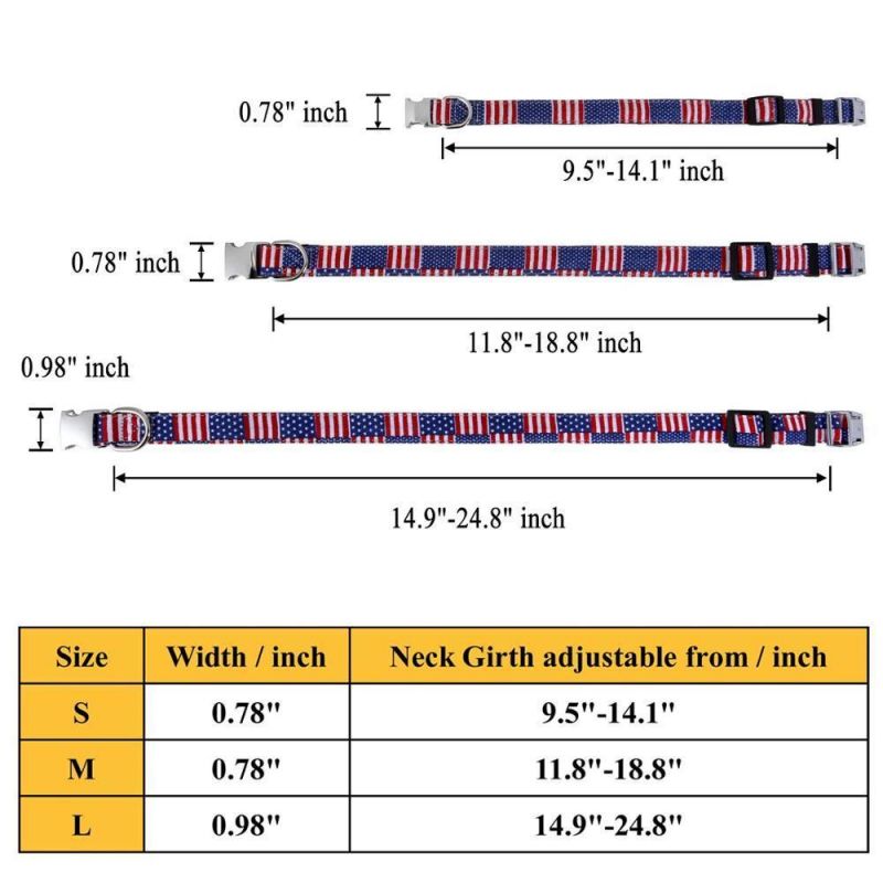 Amazon Popular Pet Safe Neoprene Padded with Metal Buckle, Comfort Pattern Printed Adjustable Dog Collar