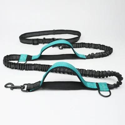 New Style Shock-Absorbing Bungee with Reflective Stitching Soft and Skin-Friendly Dog Lead Pet Leashes