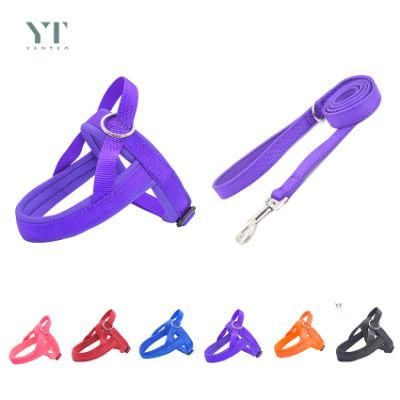 Waterproof R Dog Harness No Pull Comfort Breathable Nylon Soft Dog Harness and Leash for Easy Walking Training