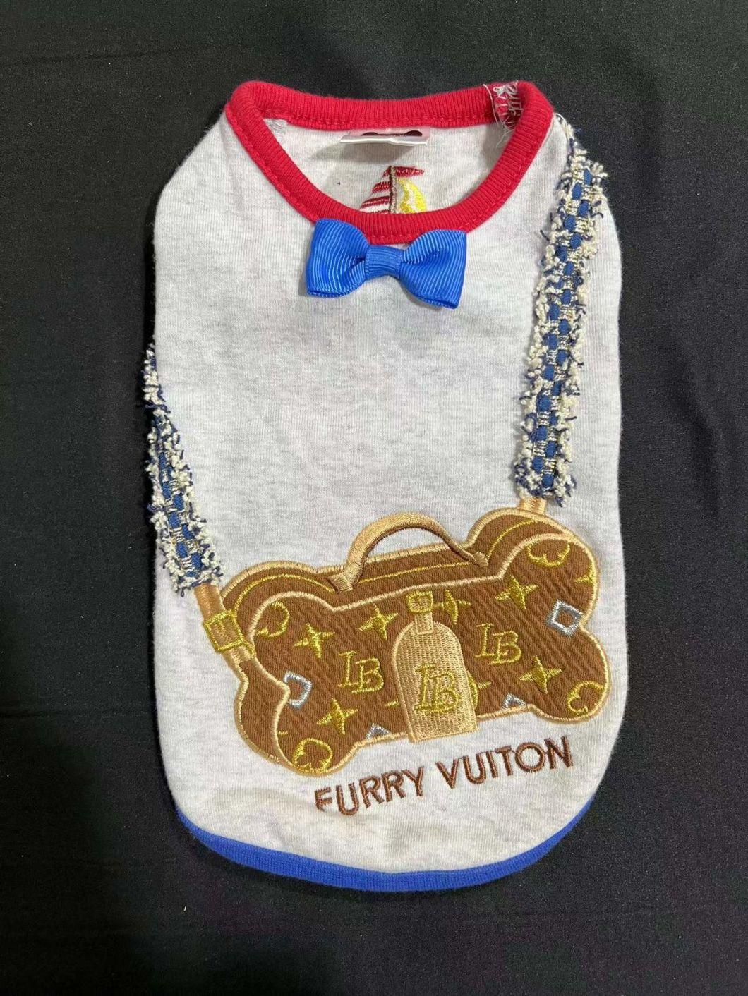 Pet Clothes Pet Products Pet Shirt Dog Clothes Dog Clothing Embroider Vest Shirt