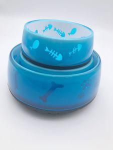 Pet Bowl Drinking Water and Food Lifting Pet Bowl Eco-Friendly Bamboo Fiber Dog Bowl Cat Bowl