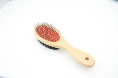 Luxury Wood Handle Dog Pet Brush