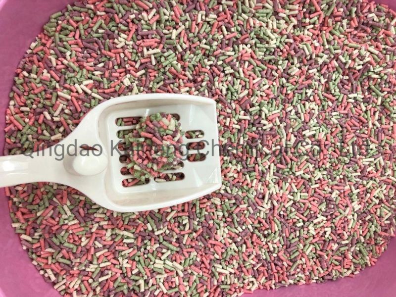 Cat Litter/Tofu Cat Litter/ Clumping Pet Litter with Colorful & Fragrance Cat Litter