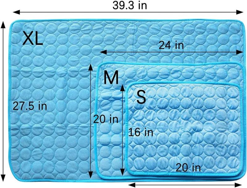 Pet Cooling Mat - Ice Silk Cooling Mat for Dogs & Cats