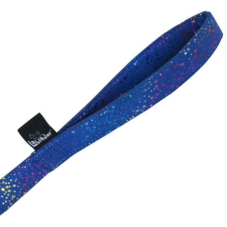 Factory Price Custom Printed Pattern PU Leather Dog Lead and Pet Collar Leash