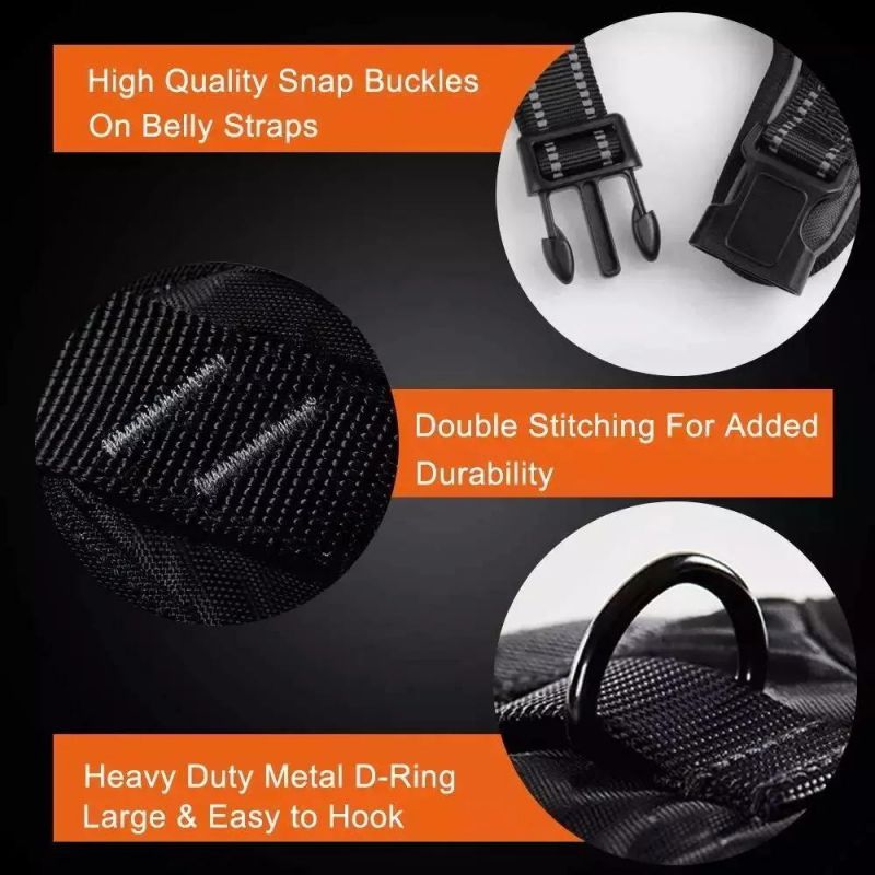 Heavy Duty Luxury Reflective No Pull Soft Pet Harness Vest for Dogs, Factory Price Custom Personalized Adjustable Dog Harness/Hot Sale/Customization