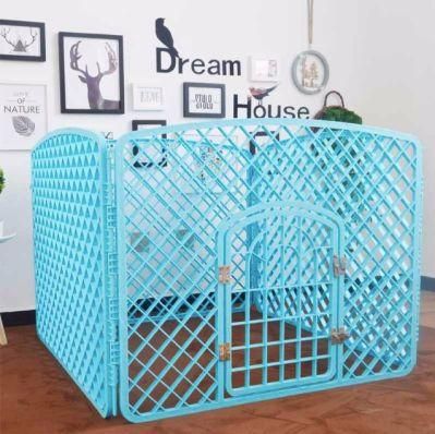 Practical PP Plastic Panels Expandable Adjustable Pet Dog Indoor Outdoor Playpens Puppy Cage Fence with Free Gifts