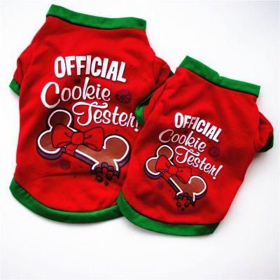 Pet Dog Christmas Costume for Winter Dog Shirt Xmas Puppy Pet Clothes