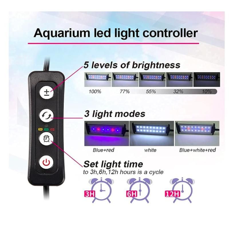 Movable Bracket LED Light Fixture with Brightness Adjustable 60cm