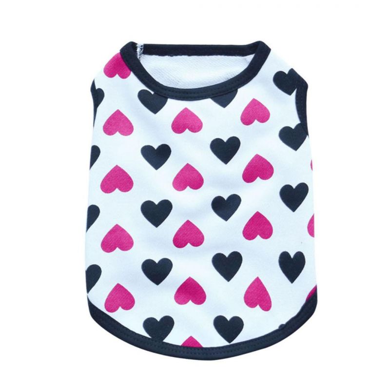 Colorful Love Heart Pattern Pet Shirt Dog Shirt