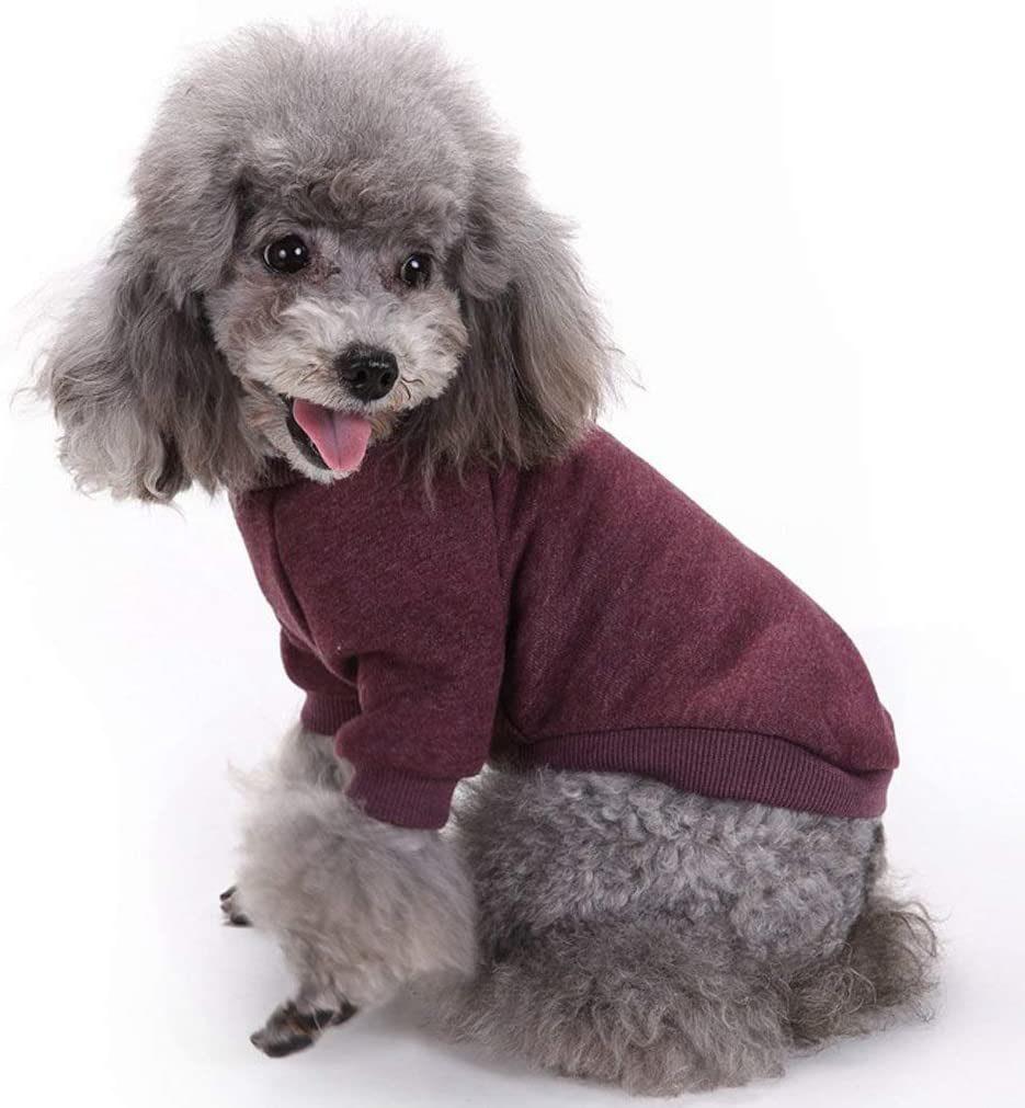 Pet Apparel Thickening Fleece Shirt Warm Winter Knitwear for Small Dogs