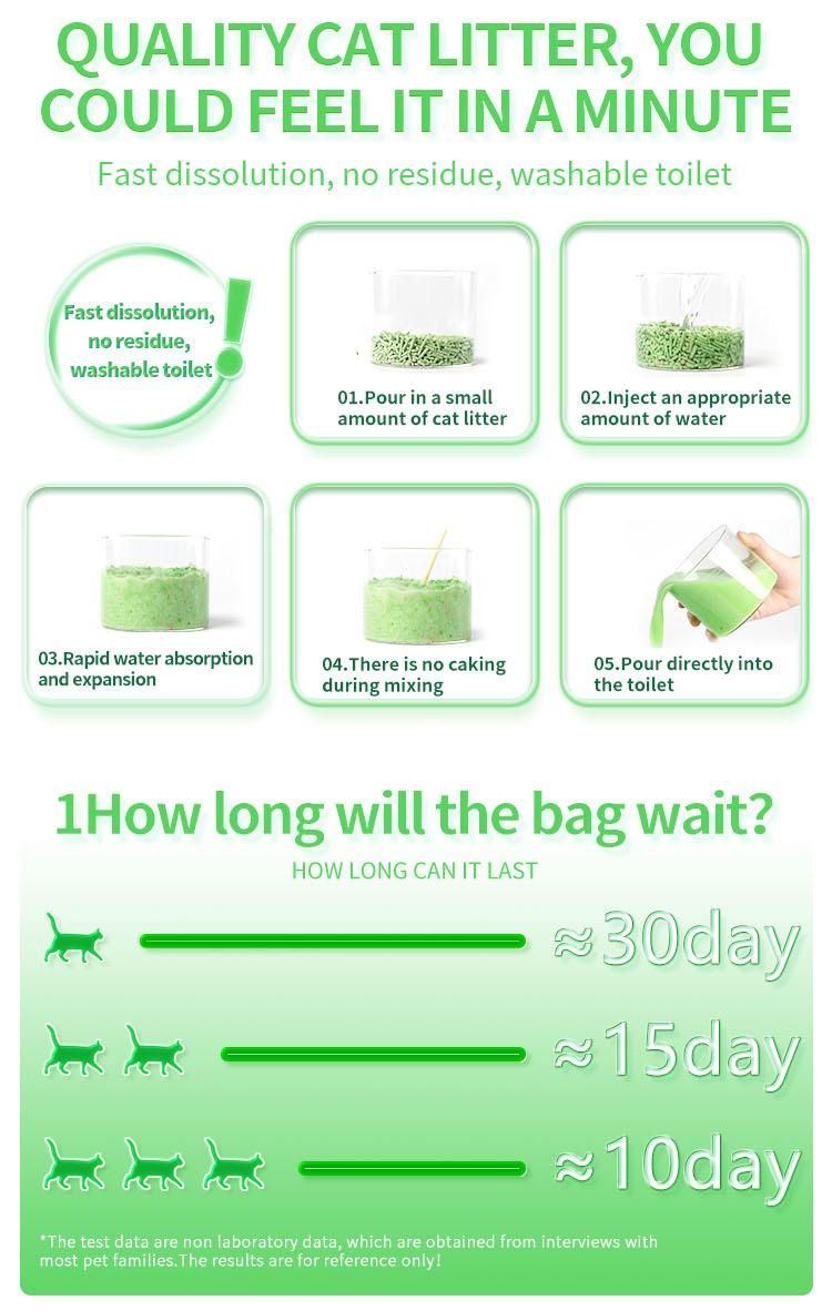 Pet Love No Dust Strong Clumping Strong Odor Control Plant Peach Tofu Litter Mix Bento