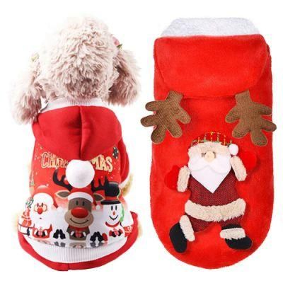 Dog Coat Costume Santa Claus Costume Christmas Dogs Clothes