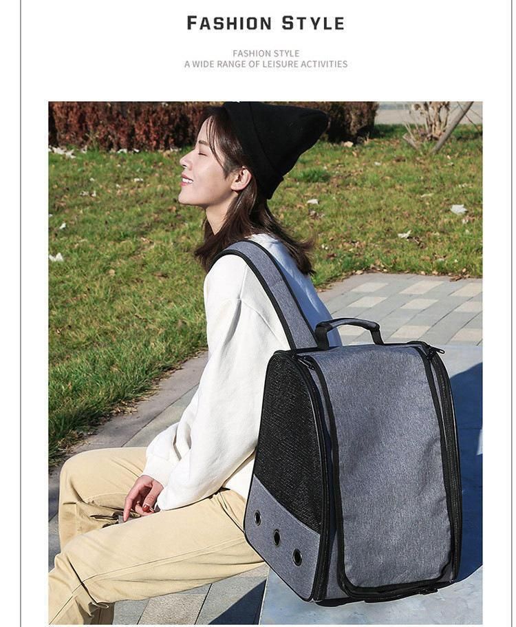 Customize OEM ODM Luxury Travel Dog Carrier Dispenser Pet Backpack