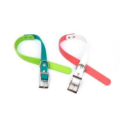 Wholesale Durable Two Tone Waterproof Dog Collar Soft PVC Dog Collar for All Breeds