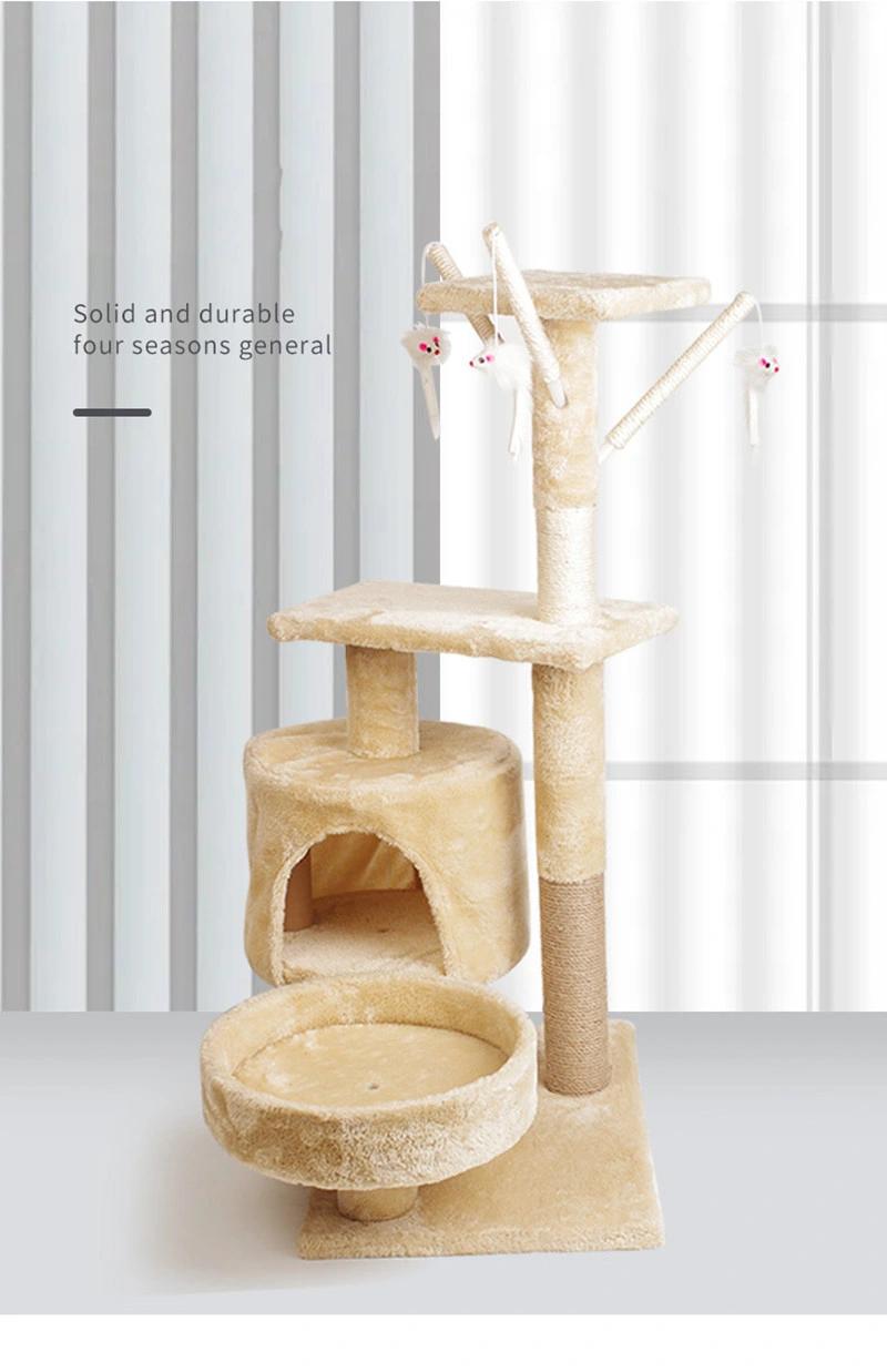 Cat Sisal Scratcher Cat Tree with Tree Hole as Nest