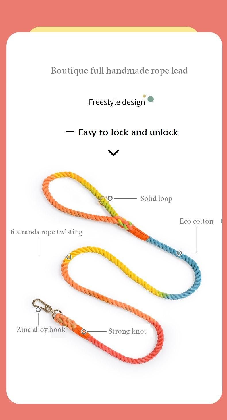 Outdoor 210-250cm Length Waterproof Multi-Purpose Rope Lead Dog Leash