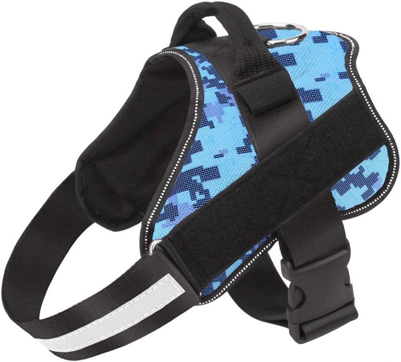 Tactical Dog Training Harness No Pulling Front Clip Reflective K9 for Purple Camo