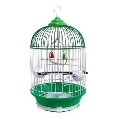 Antique Wrought Iron Folding Medium Bird Parrot Breeding Cage Decorative Indoor Pet Products