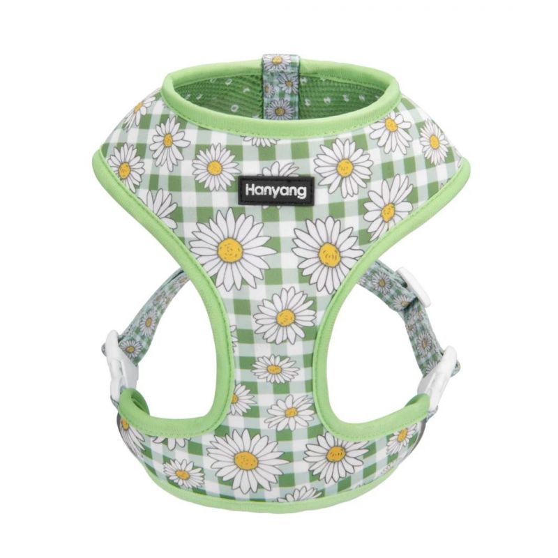 Customized Pattern Reversible Pet Dog Harness with Ajustable Accessioes for Walking The Dog