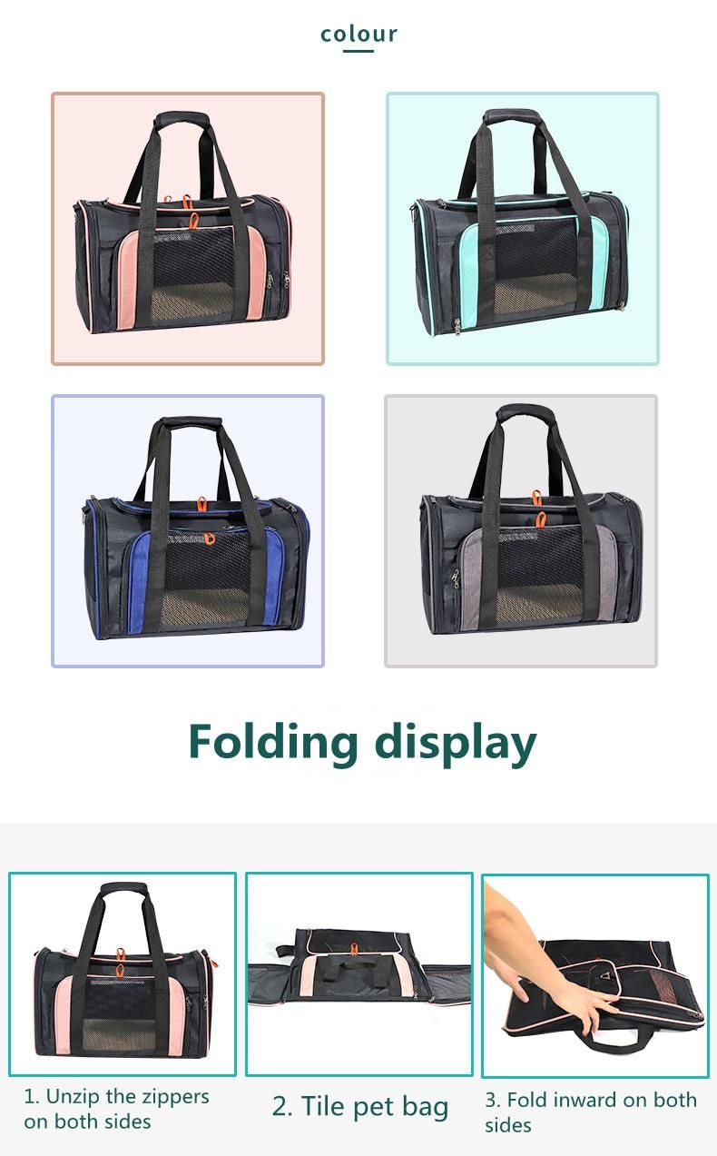 New Style Soft Sided Pet Carrier Cat Large Capacity Pet Carrier Travel Bag
