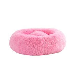Amazon Hot Selling Model Donut Dog Bed Pet Sofa for Cat Nest Velvet 40mm Long
