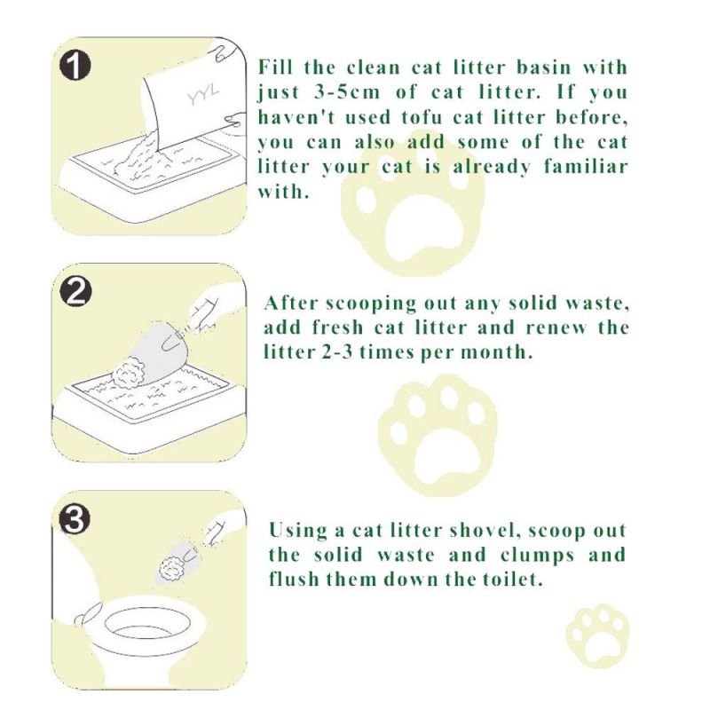 Plant Tofu Cat Litter with Peach, Green Tea, Lavender, Corn