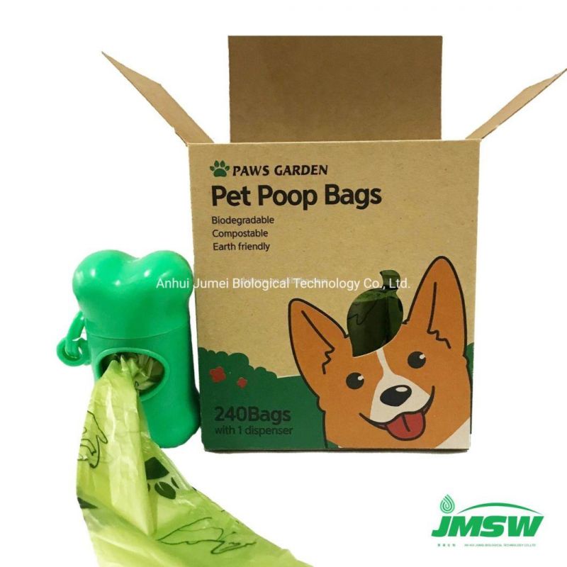 Compostable 100% Biodegradable Pet Dog Waste Poop Plastic Garbage Bag