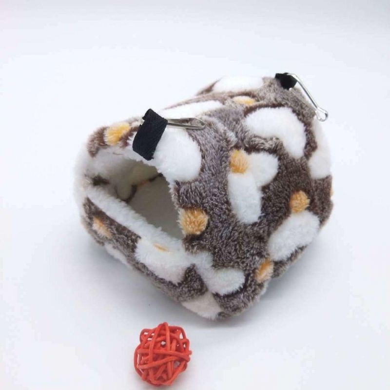 Pet Products Hamster Bed Hamster Beddings Winter Tent Type Plush Hanging Bed Hamster Beddings