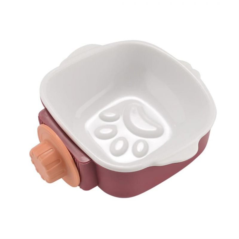 2022 New Pet Plastic Bowl Food Anti-Choke Double Layer Dog Basin