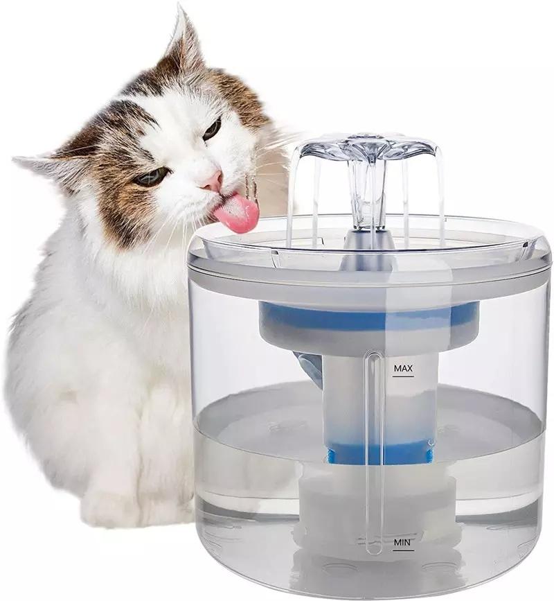 Delicate Spherical Portable Pet Plastic Water Dispenser with Filter