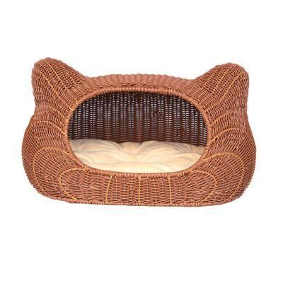 Rattan Woven Natural Cat Nest Pet Products