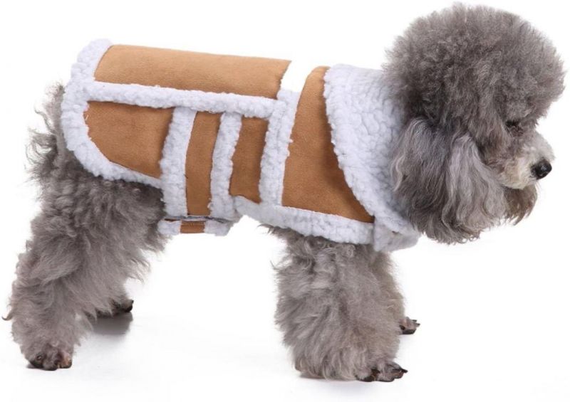 Small Dog Winter Coat with Shearling Fleece