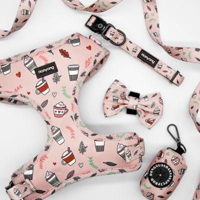 2022 OEM Sublimation Adjustable Dog Harness Luxury Personal Logo Pet Harness Pet Accessories