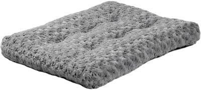 Plush Gray Ombre Swirl Deluxe Dog Bed Super Plush Dog &amp; Cat Beds